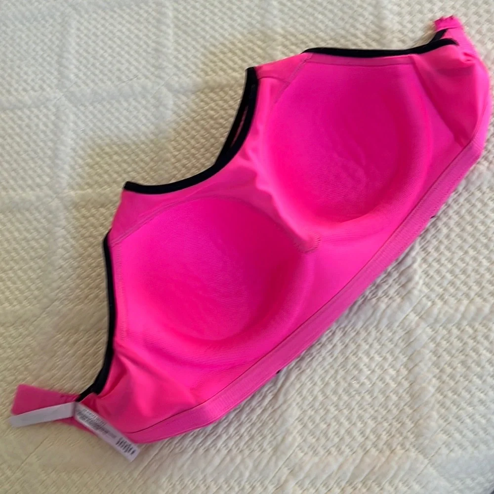 Victoria’s Secret VSX Sports Bra 34DD
Bright Pink Black Color - Picture 5 of 5